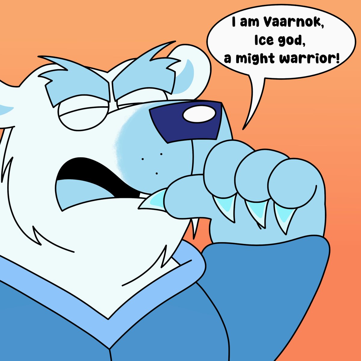 siriley200's tweet image. Seems like Vaarnok wasn't the only one to be tricked into wearing a onesie lol #CartoonArt #cartoonstyle #cartoon #ArtistOnTwitter #arttwt #oc #Anthro #anthroart #furryart #cartoondog #dog #polarbear #cartoonpolarbear