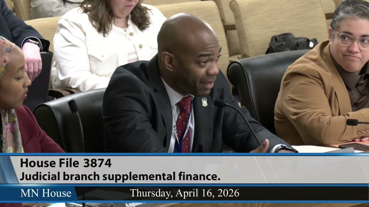 MNHouseInfo's tweet image. WATCH ▶️ Legislation to fund extra security for Minnesota courtrooms, judges stalls in divided #mnhouse committee youtu.be/3-47AawfDJI

#mnleg