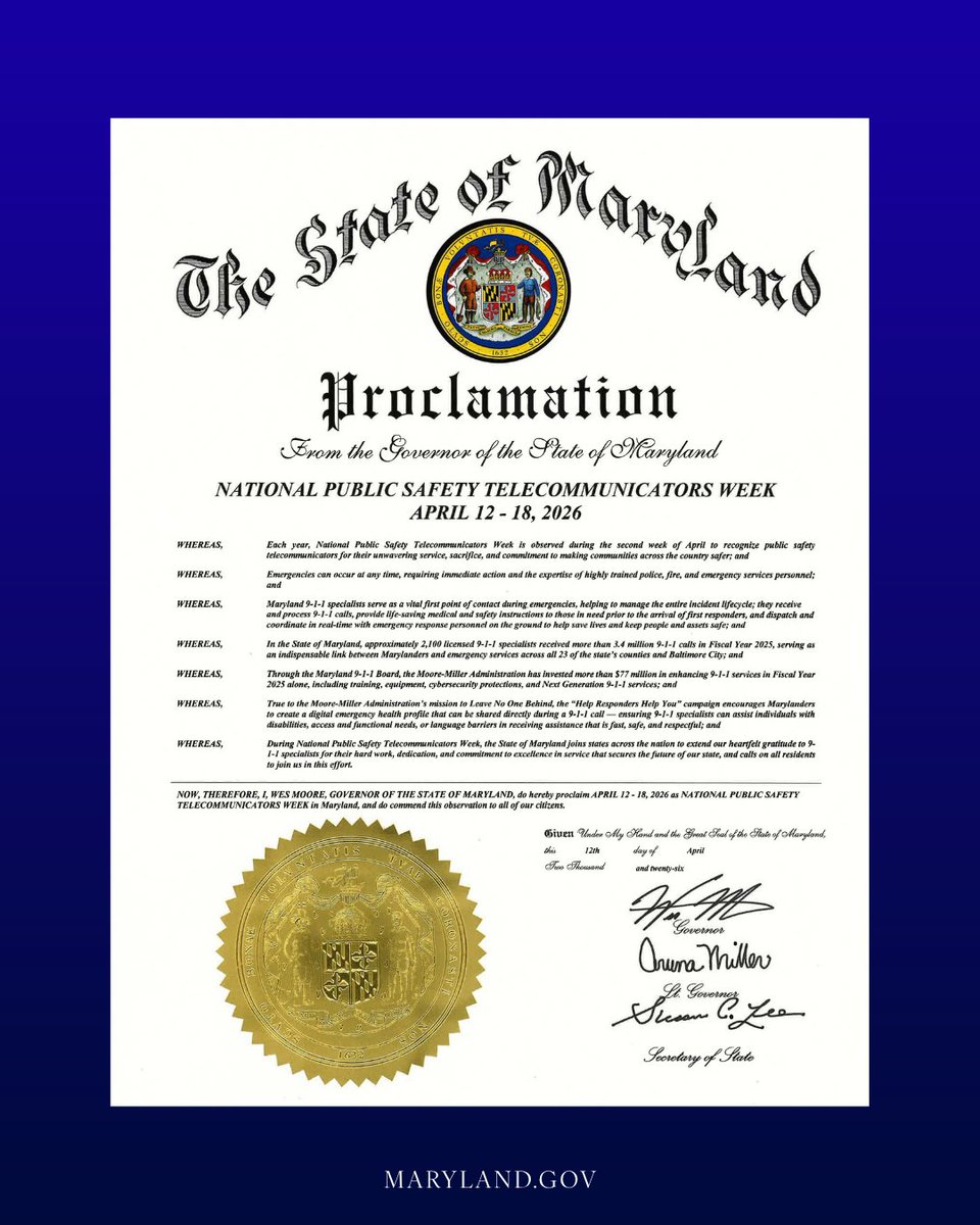 Governor Wes Moore tweet media