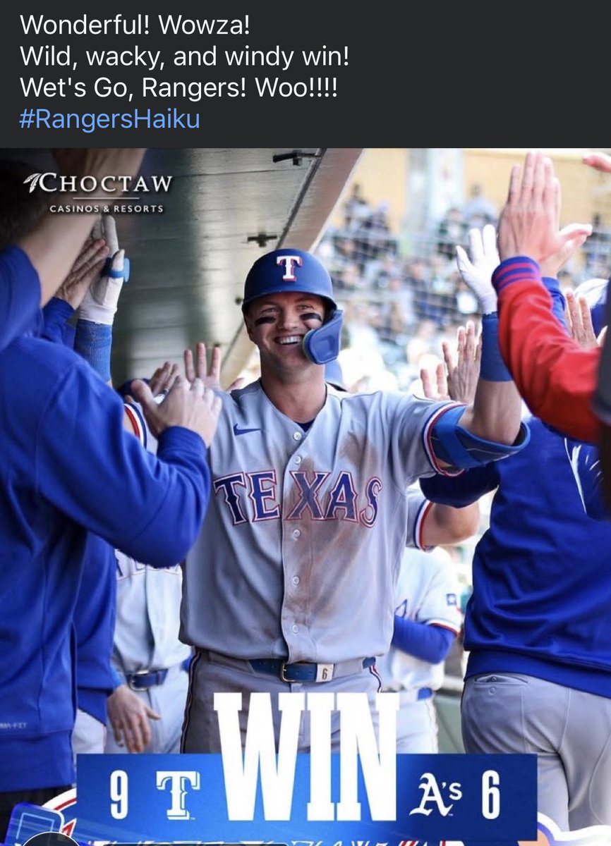 TXJeffGarrett's tweet photo. @Rangers @1053thefan https://t.co/Bum73wTwyL
