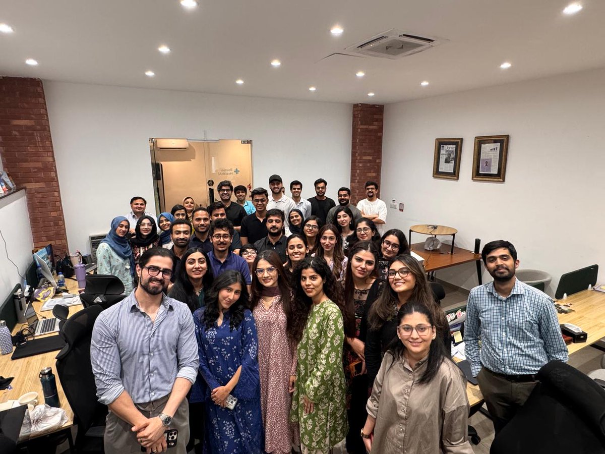 AdilHaiderMD's tweet photo. Our clinical AI fellows met in Karachi today.
Physicians who test, validate, and shape Hami from the inside out. This is what physician-led AI actually looks like. so proud of this team 🚀 https://t.co/1xqMtHuPn1