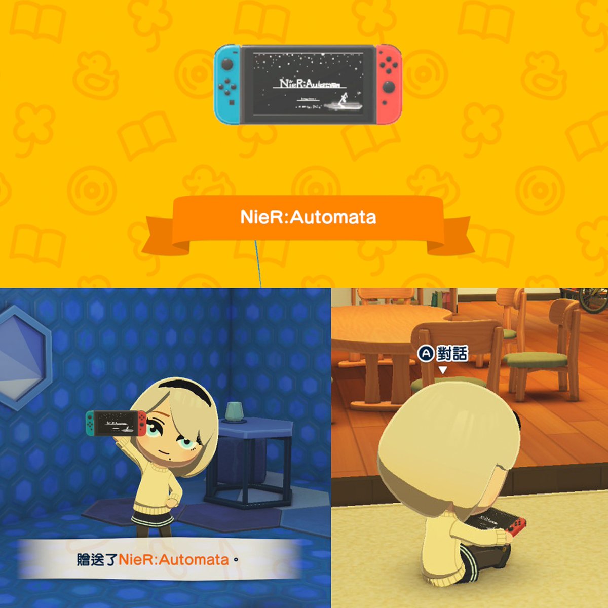 Wow, look what 2B found in Tomodachi Life😂😂