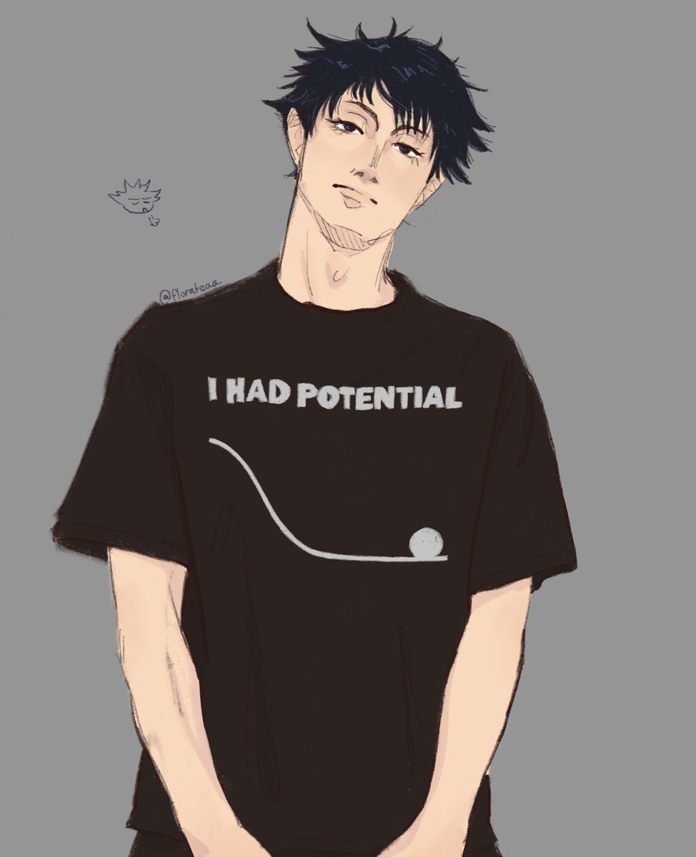 Florateaa's tweet photo. I’ve finished jjk and watched project Hail Mary around the same time. This t shirt made me think of him #jjk #megumi https://t.co/fZZP3T3F1J