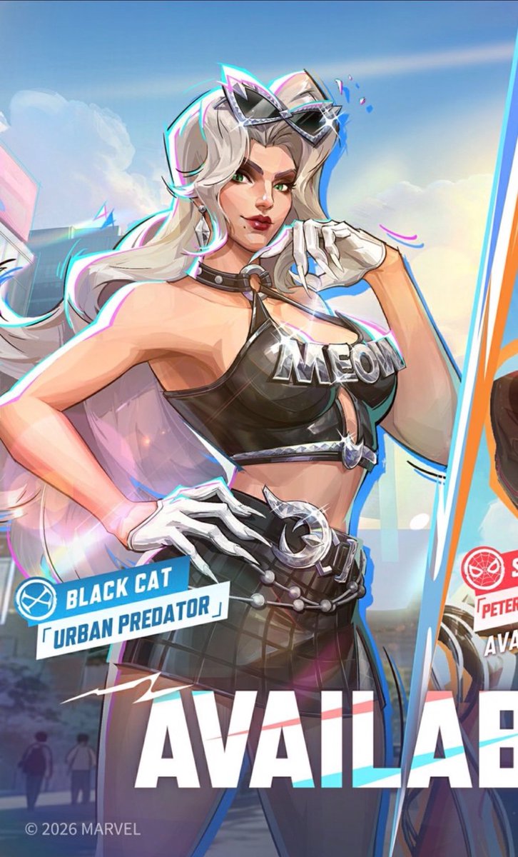 🎁 GIVEAWAY  FOR BLACK CAT'S NEW SKIN #MarvelRivals

JOIN THE #giveaway HERE:

1️⃣ FOLLOW:  my Twitter &amp; Twitch
2️⃣ LIKE + RETWEET
3️⃣ TAG A FRIEND

 twitch.tv/ghettokhantv

WINNER WILL BE DM’ED PRIZE IN 24 HOURS GOOD LUCK