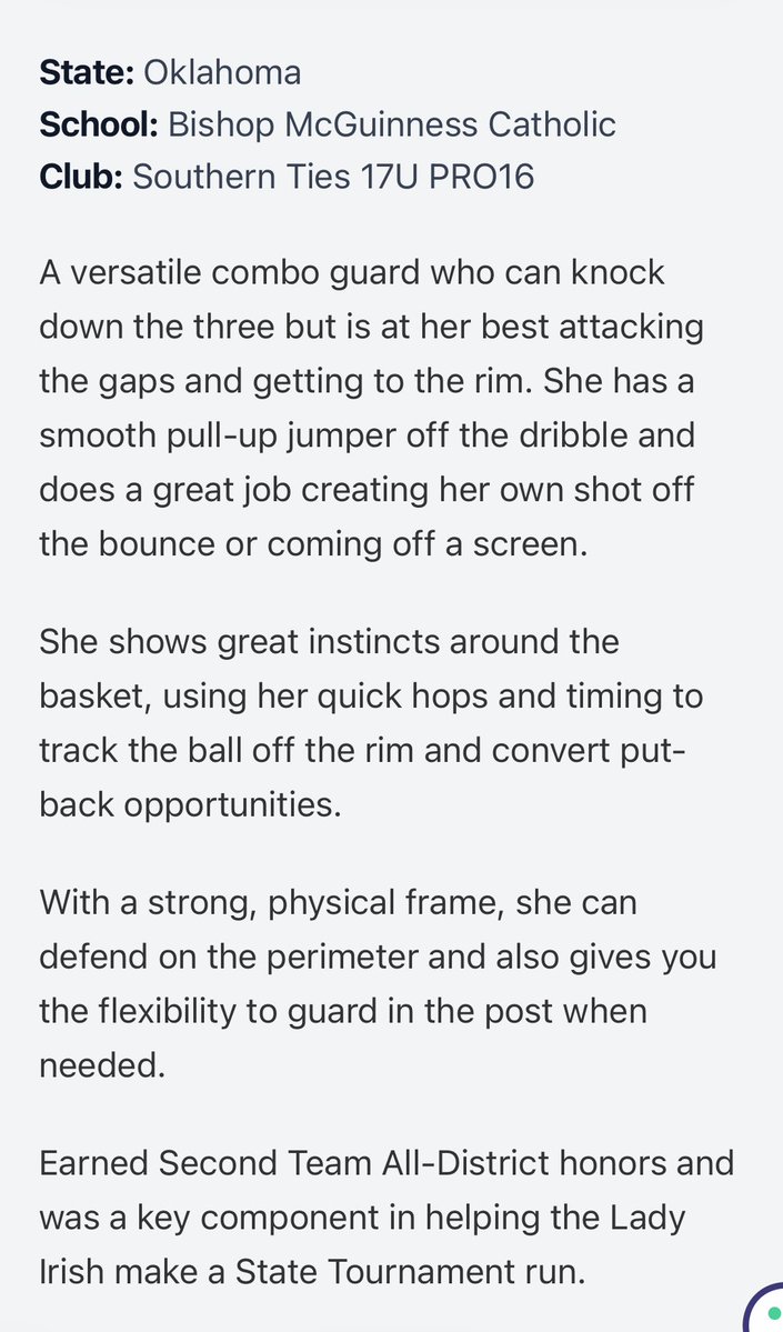 Mariah Conally ‘27 tweet media