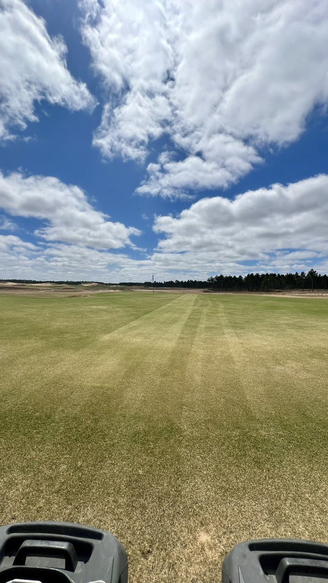 cbeyer012's tweet photo. First cut April 29th 2025 vs April 16th 2026! Course is looking great out of winter this season! https://t.co/ScxmHjNgFw