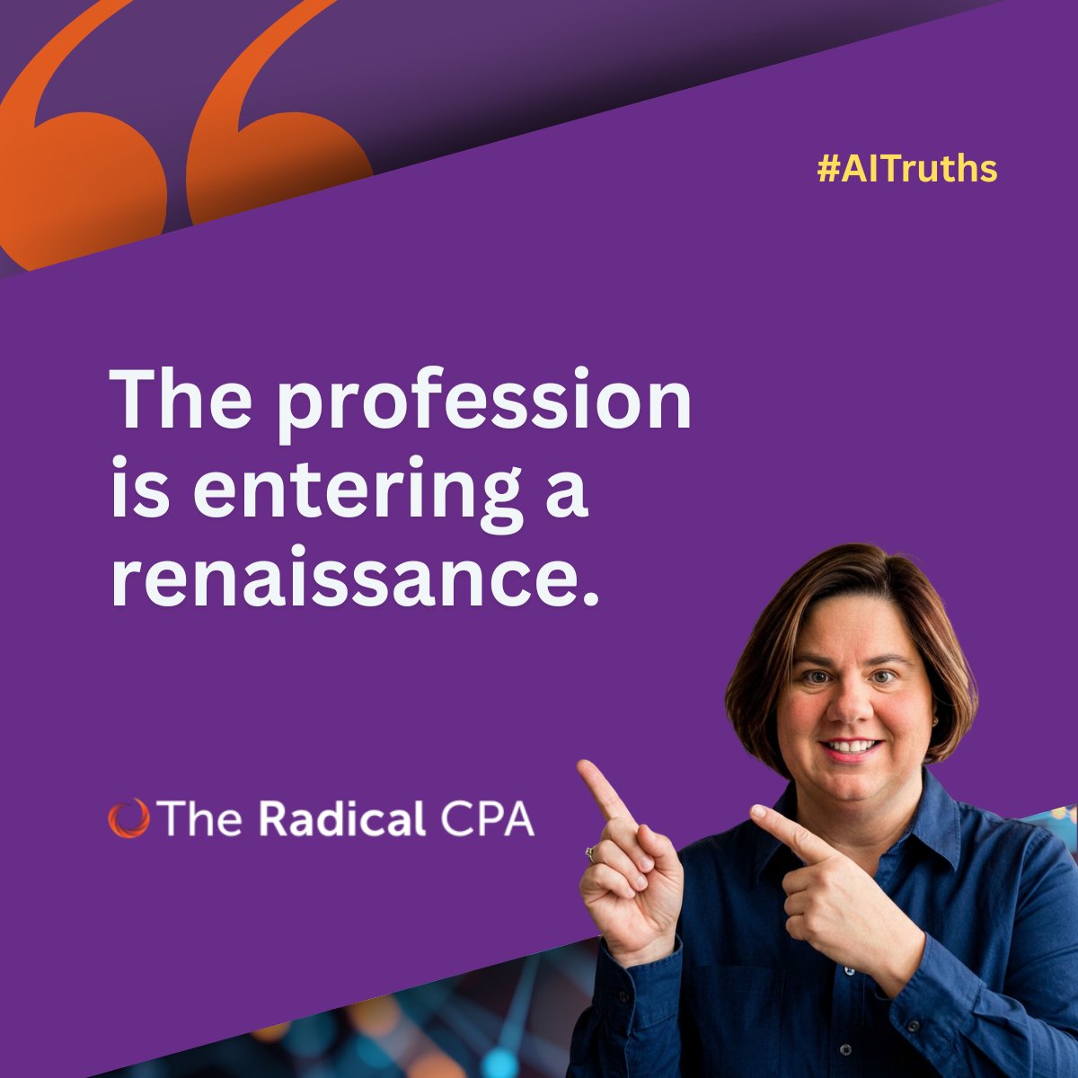 JodyPadarCPA's tweet image. The biggest risk is irrelevance. Technology companies are already building incredible customer experiences. Meanwhile, some accounting firms still take two days to return a phone call.

What do you think clients will value most from CPAs in the next decade?

#RadicalCPA #AITruth