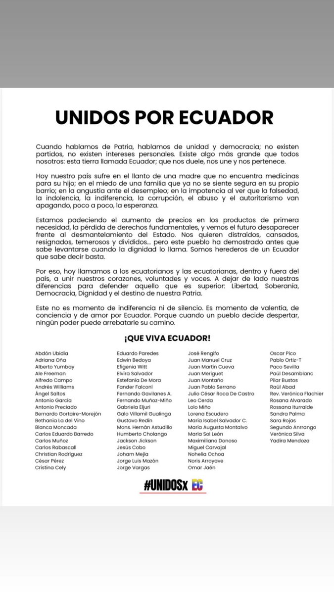 PICOOSCAR's tweet photo. #UNIDOSxEC https://t.co/SJTI7mLylh