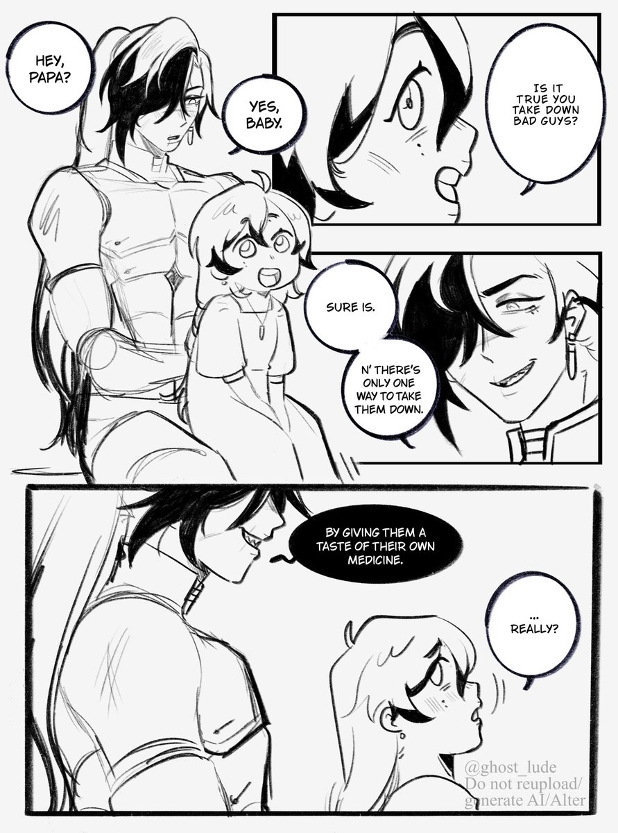 ghost_lude's tweet image. [betrayal au] leave the restrictive “moral principles” for the pure-hearted folk. #comic #hsroc 
(1/4)