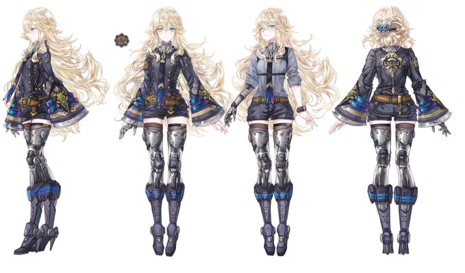 OCの三面図!!!ぼくもうちの子たちの後ろ姿を今初めて見た!!!!🤪✌️ 