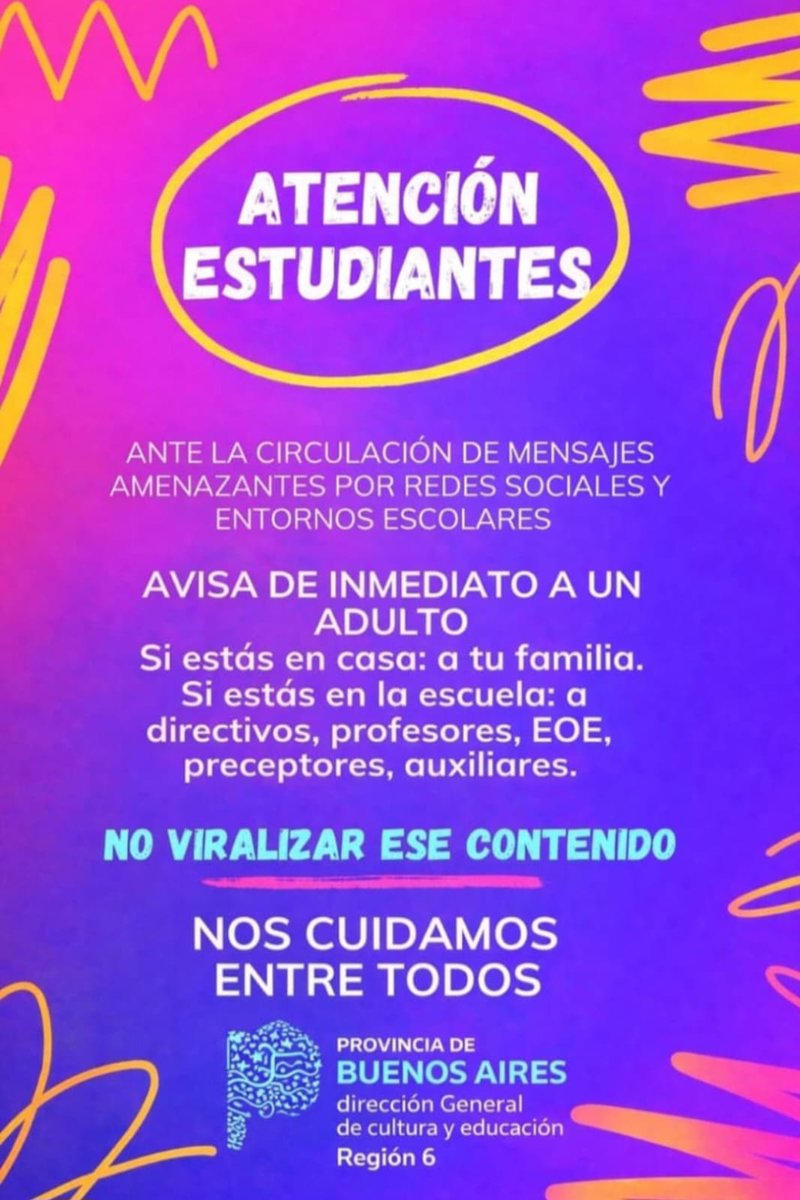 Marcuse305's tweet photo. Amenaza de tiroteo para mañana en el colegio donde laburo. 🙄🙄🙄🙄
A favor tenemos unos hermosos flayers de Kici!! Coloridos y copados. https://t.co/yUTLycc2mO