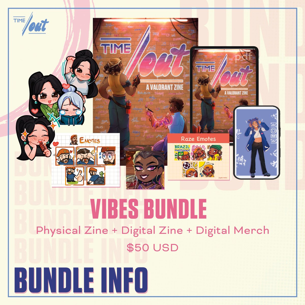 Just 2 more days!! Our next bundle Is the physical booklet (276 pages!) with our digital merch for $5 dollars more~