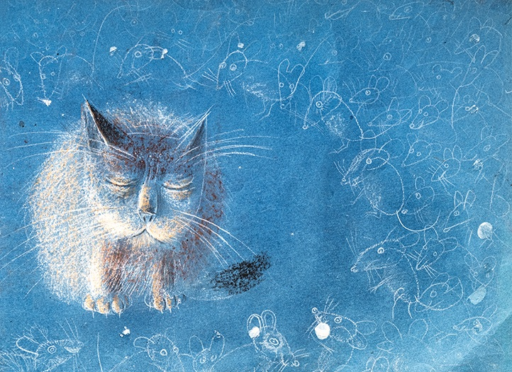 marysia_cc's tweet photo. Józef Wilkoń, #Cat and mice https://t.co/fL4GwRAAid