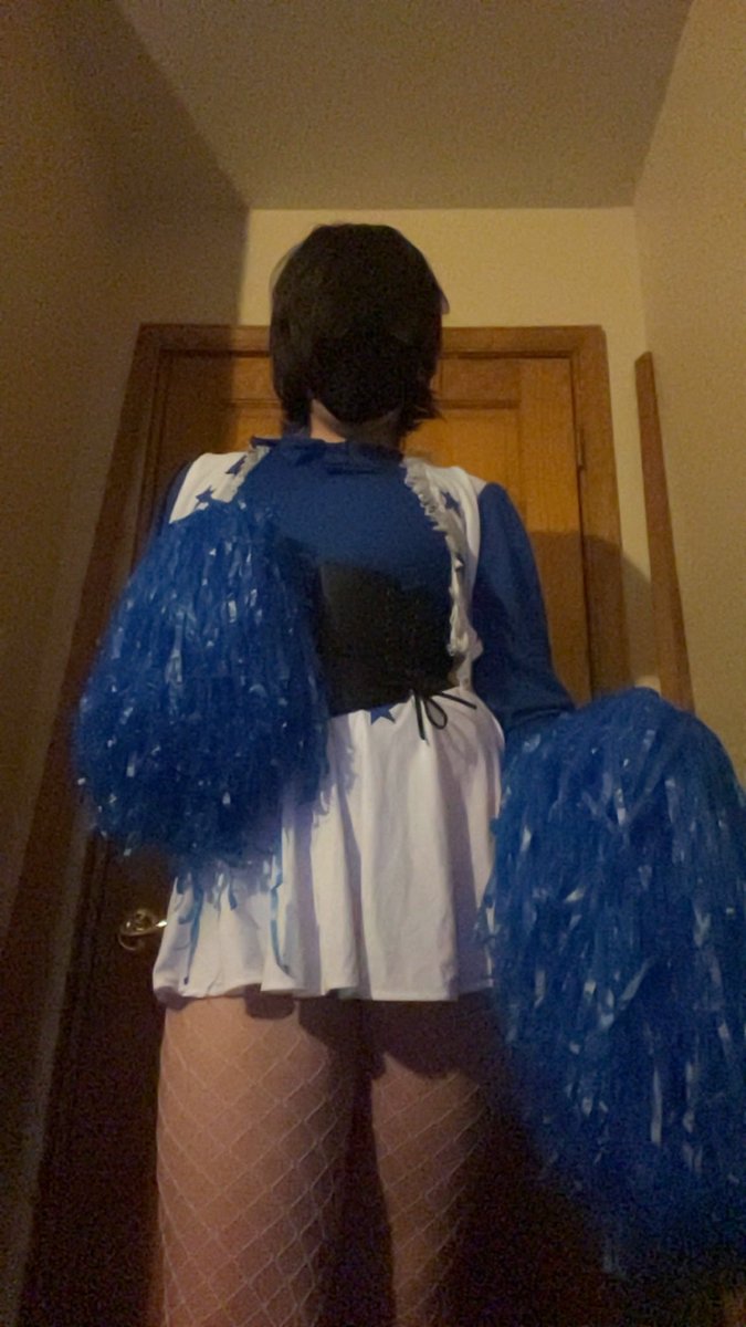 lockedcock98's tweet photo. Femboy cheerleader #gay #femboy #queer https://t.co/vCrsddv380
