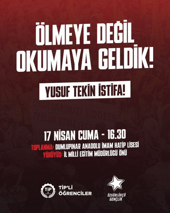 17.04.2026 öğrenci ve eğitim emekçilerinden yana kurumların çağrıları