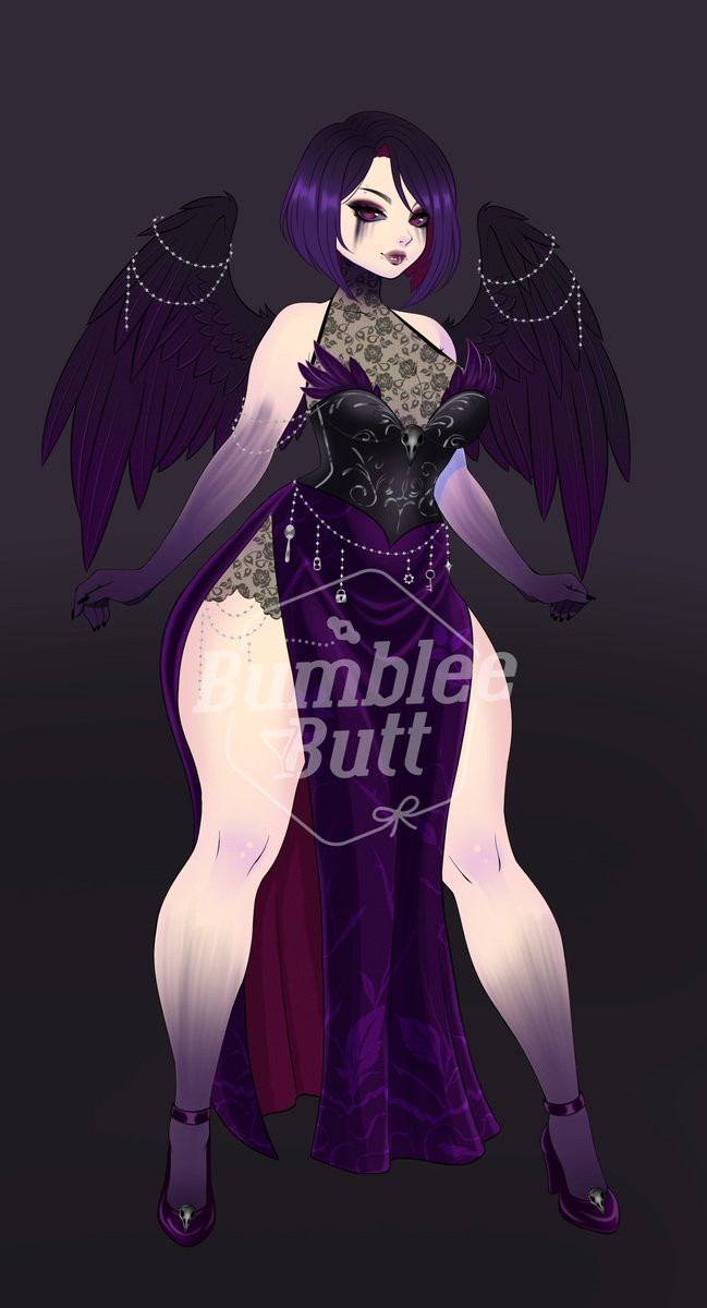 Shiny Trinket Crow adopt live now! 🐦‍⬛💜🥀

She's $75 including full commercial use.

🔗ko-fi.com/s/4bd8fba6c9