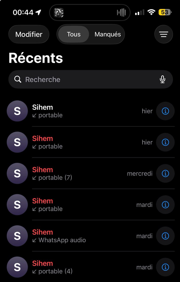 J’ai décroché après 2 jours elle voulait juste m’annoncer qu’elle allait se marier dans 1 mois je lui ai répondu je m’en tape mdr je plains son mari