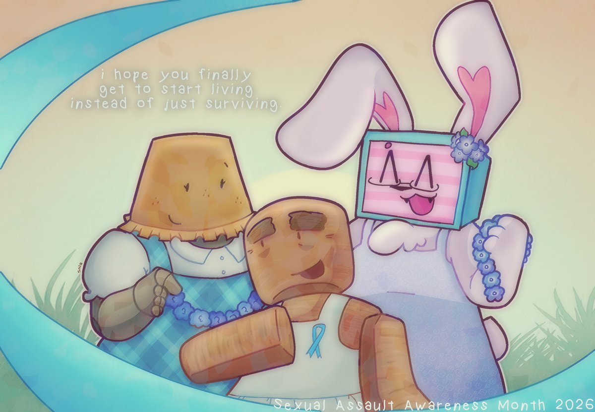 dustbunis's tweet photo. April is Sexual Assault Awareness month! Your dustbunnies admin is also a survivor. A lot of emphasis this month is often placed on strength and while I do think praising the strength of us survivors is important its also important to cherish the inbetween- #Regretevator https://t.co/njIvVW3uej
