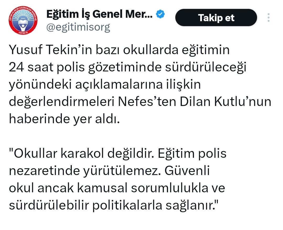 BekirTiryakii's tweet photo. 1 ay önce 'Okullar karakol değil'
1 ay sonra 'Okullar güvenli değil'

Pardon da!
Siz kimsiniz ve ne istiyorsunuz tam olarak? https://t.co/FpWlPITT6j