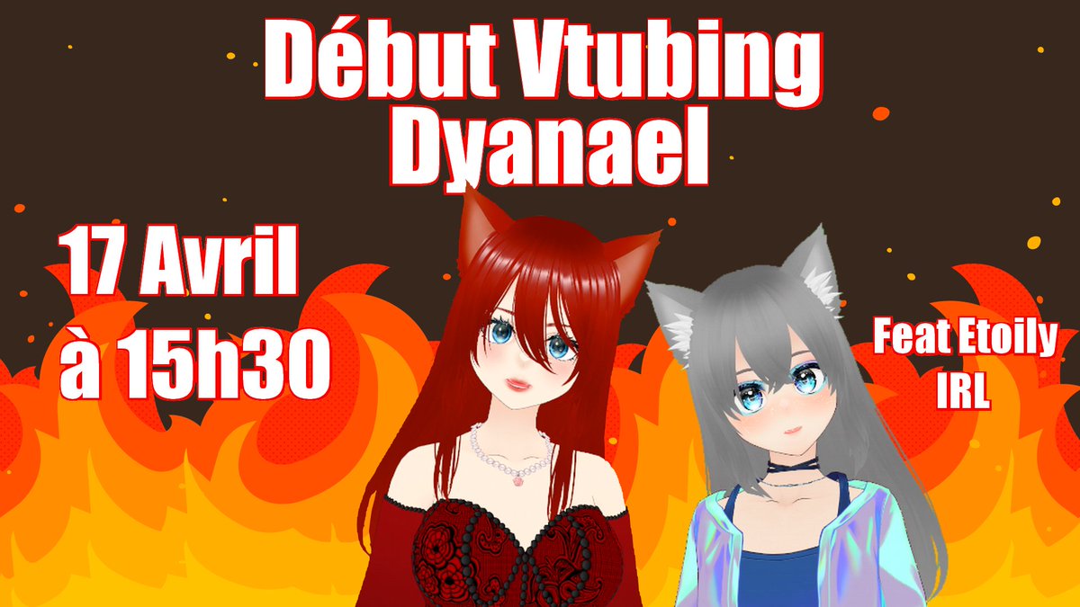 Dyanael_vt's tweet photo. Coucou je faiis mon débuuut demaing !
On va semer le chaos et crier comme des folles avec @Lueur_Bleue IRL, sur des jeux d'horreur alors préparez vous ça va être EX-PLO-SIF 😼💥🤭
#VtuberFR #debut #Vtuberdebut https://t.co/kaBx9TnFPC