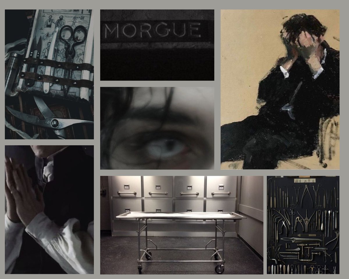 spencerjwolf's tweet image. couldn't resist sharing my character moodboards, they turned out so good!! from my queer horror wip! #amdrafting #amwriting #wip
