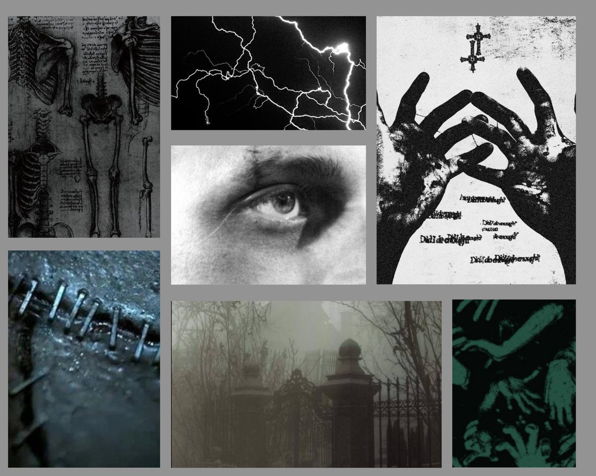 spencerjwolf's tweet image. couldn't resist sharing my character moodboards, they turned out so good!! from my queer horror wip! #amdrafting #amwriting #wip