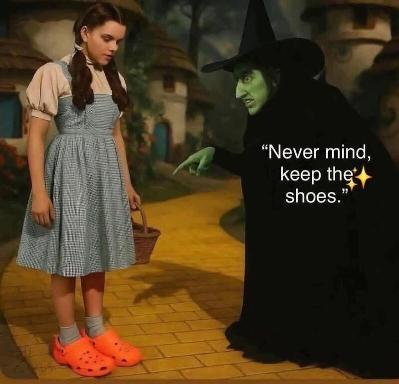 causticbob's tweet photo. Crocs https://t.co/FA70XobHMW