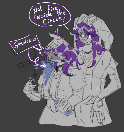 Pookie_rina's tweet image. just something about the fire-tricks🔥
#thefreakcircus  #tfcjester #tfcoc