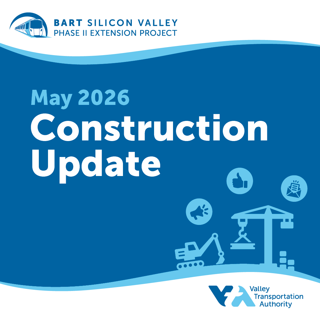 vtabsv2's tweet photo. BSVII’s May 2026 Construction Update is live!

Support beams installed at the Caterpillar Shaft and Malcolm equipment removed from site.

Expect lane closures at Brokaw Rd. 🚦

Subscribe for updates! 🚇 https://t.co/Q3KHR5gtzn

#ConstructionUpdates #BARTSiliconValley @VTA https://t.co/pEeaPRvFVw