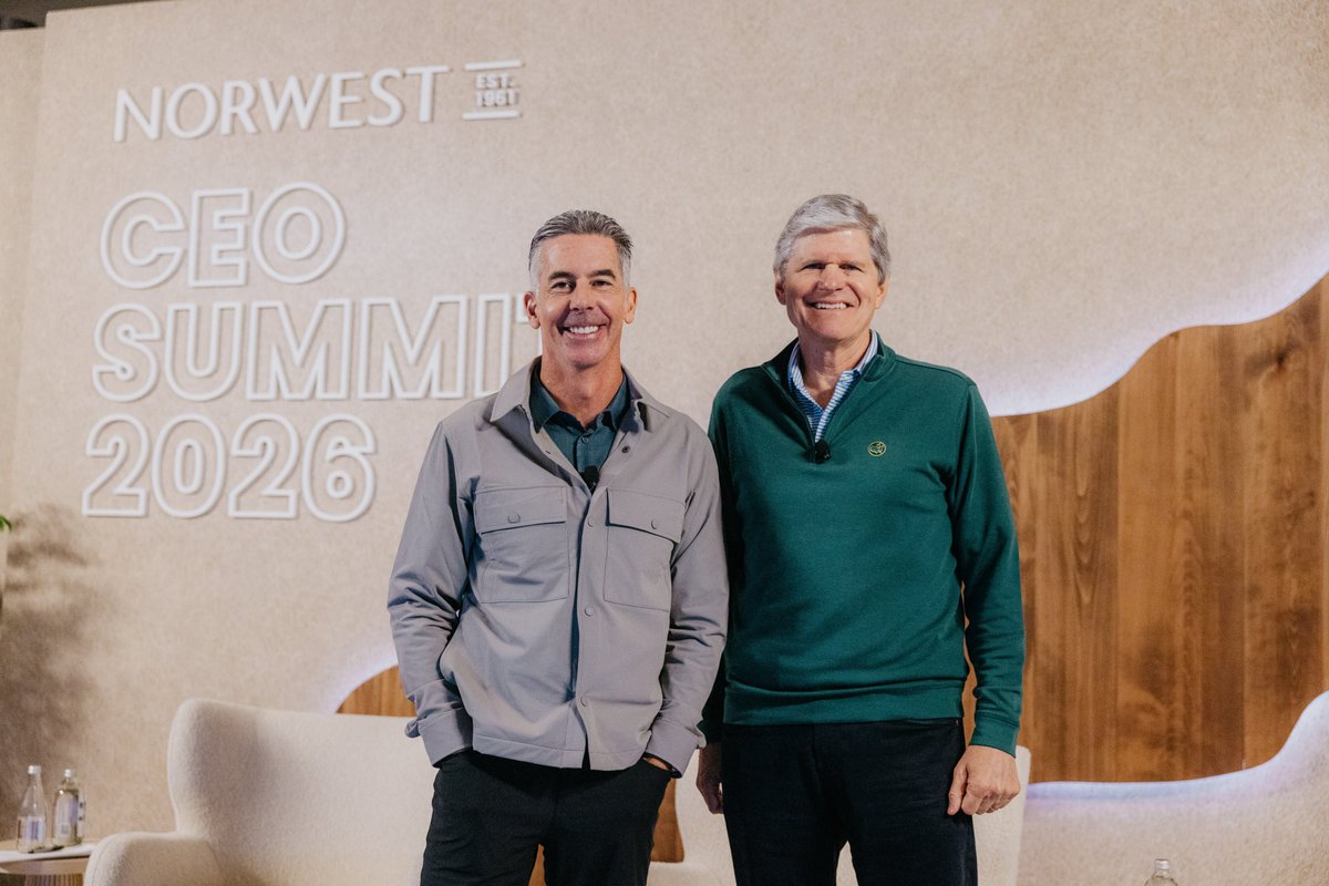 NorwestVP's tweet photo. That’s a wrap on the Norwest CEO Summit!

Over the past three days, we hosted nearly 100 founders and CEOs from our portfolio in Half Moon Bay.

Whether in peer circles, panels or on the golf course, the group conferred around scaling AI, growing a sales org, strategic readiness for M&A and board governance.

Thank you to our CEOs for not only joining us, but for working so hard on behalf of your companies and employees. We are lucky to have such an incredible group of leaders in our portfolio.