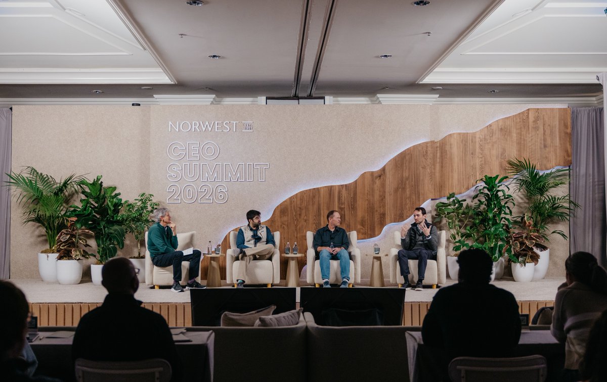 NorwestVP's tweet photo. That’s a wrap on the Norwest CEO Summit!

Over the past three days, we hosted nearly 100 founders and CEOs from our portfolio in Half Moon Bay.

Whether in peer circles, panels or on the golf course, the group conferred around scaling AI, growing a sales org, strategic readiness for M&A and board governance.

Thank you to our CEOs for not only joining us, but for working so hard on behalf of your companies and employees. We are lucky to have such an incredible group of leaders in our portfolio.