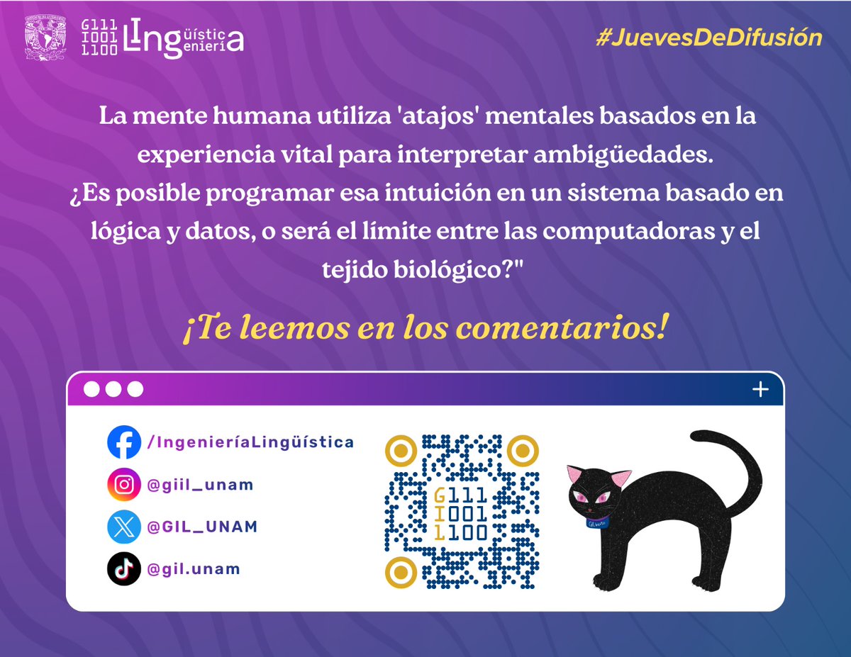 GIL_UNAM's tweet photo. ¿Crees que una IA llegará a entendernos tan bien como otro humano? te leemos en comentarios👇
#Lingüística #IA #Psicolingüística #Ciencia #Tecnología #DatosCuriosos https://t.co/ALhnHoZQZS