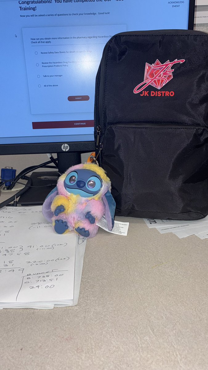 ITSOKTODIEtv's tweet photo. Good evening homies spending another night at this stupid job😭 I hope everyone is having an amazing Thursday! After this shift gonna get on twitch & grind it up! Thank y’all for the love & support on everything fam i appreciate y’all! I miss working on socials & content been working 7 days straight this is so bs man😭 I’ll see y’all after the shift! Stay toasty & grinding heavy asf homie! I love y’all🥹💚🙏🍀😮‍💨😶‍🌫️✅🔥⛽️ 

Merch - @OfficialJKDist Use code ITSOKTODIEtv20 💚

Got my emotion support stitch with me!