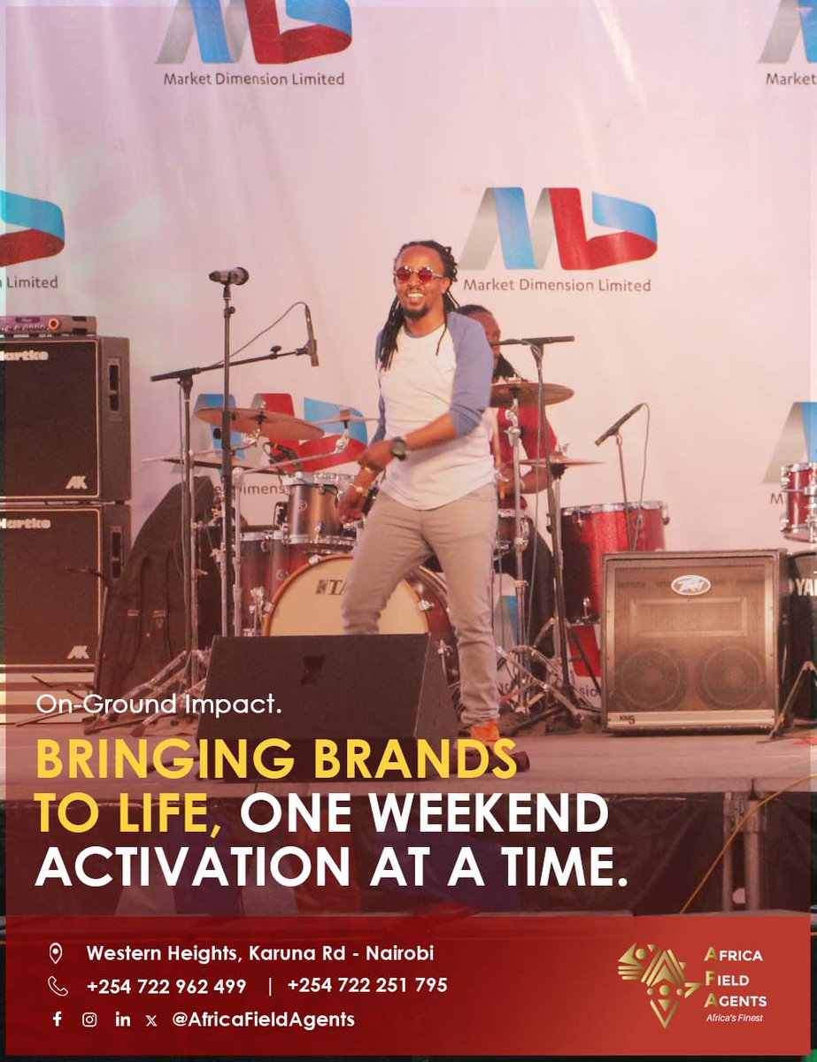AfricaAgents's tweet image. Weekends are for making memories—and major brand impact! From local pop-ups to massive festivals, we’re on the ground turning passersby into brand advocates. See how we bring your story to life.

WhatsApp:  +254 722 962 499 

#AFAMarketing #WeekendActivation #BrandExperience
