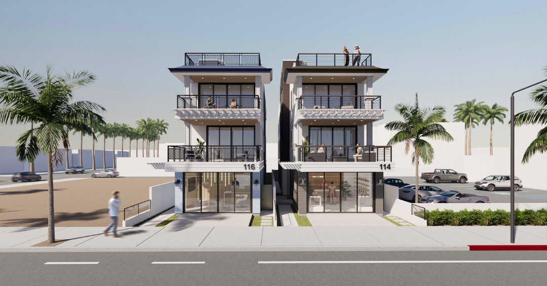 PancakeArchs's tweet photo. A coastal approach to mixed-use design.
614 &amp; 616 PCH integrates residential living, retail space, and ADUs within a cohesive California Coastal aesthetic—bringing together function, flexibility, and design.
📍 Huntington Beach, CA
 #DouglasPancakeArchitects https://t.co/elnSkoJlE3