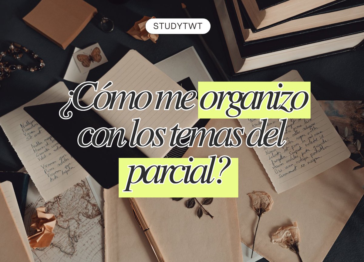 Florcams's tweet image. STUDY TIP DEL DÍA: 
¿Te cuesta organizar qué estudiar para un parcial? Te comparto una metodología simple para llevar control real de los temas 👇

#studytwt #studytwtesp