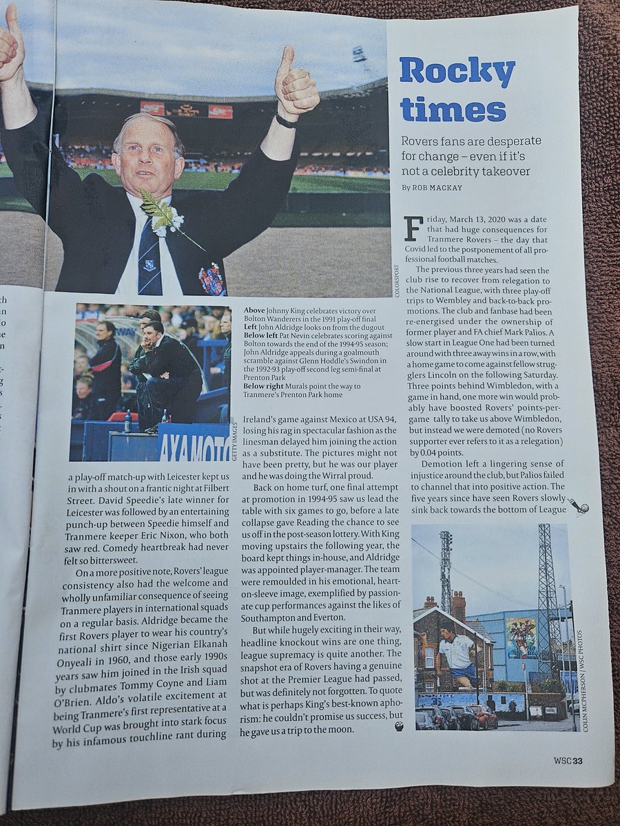 FerryLad's tweet photo. @tristanswalk just sitting by the pool on holiday catching up with my WSC magazines. Issue 461 a fantastically written article for our own by our own 👌 If you dont already and hark for the days of an exceptional football magazine you cant go wrong with @WSC_magazine 👏 https://t.co/tt3i8C0zuY