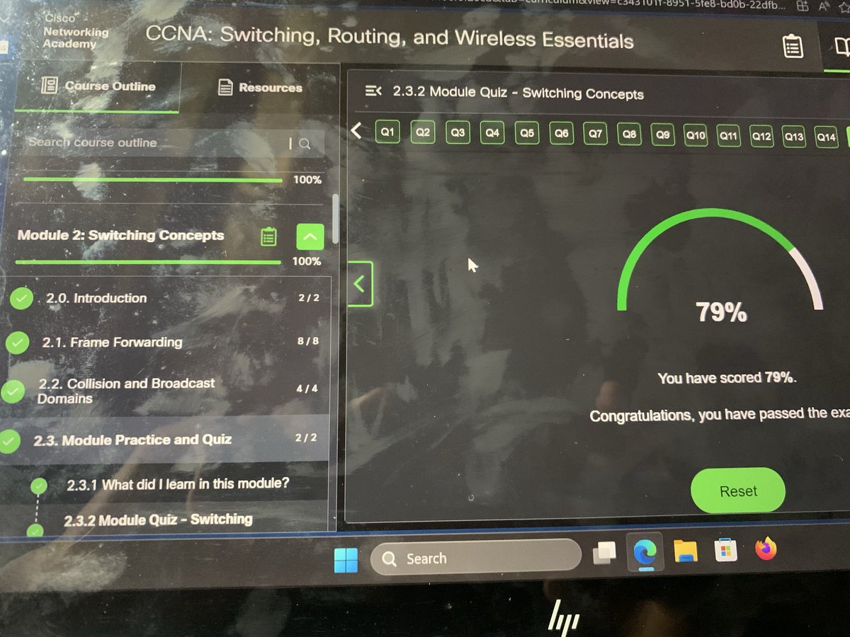 Day 16 of #30DaysOfSOC ✅
Switched things up today started CCNA 2. 🔀
Completed:
🖥️ Module 1:Basic Device Configuration
🔄 Module 2:Switching Concepts
Networking knowledge makes you a better SOC analyst. No shortcuts. 📡
#SecFelix #CyberSecurity #BlueTeam #SOCAnalyst #Networking
