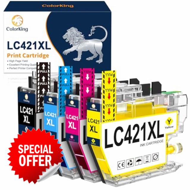 warehouseoffers's tweet image. ColorKing LC421XL Ink Cartridges Compatible for #Brother LC421 LC421XL for #Brother MFCJ1010DW DCP J1050DW MFC J1010DW DCP J1140DW...

🔗 warehousediscounts.uk/l/zqt