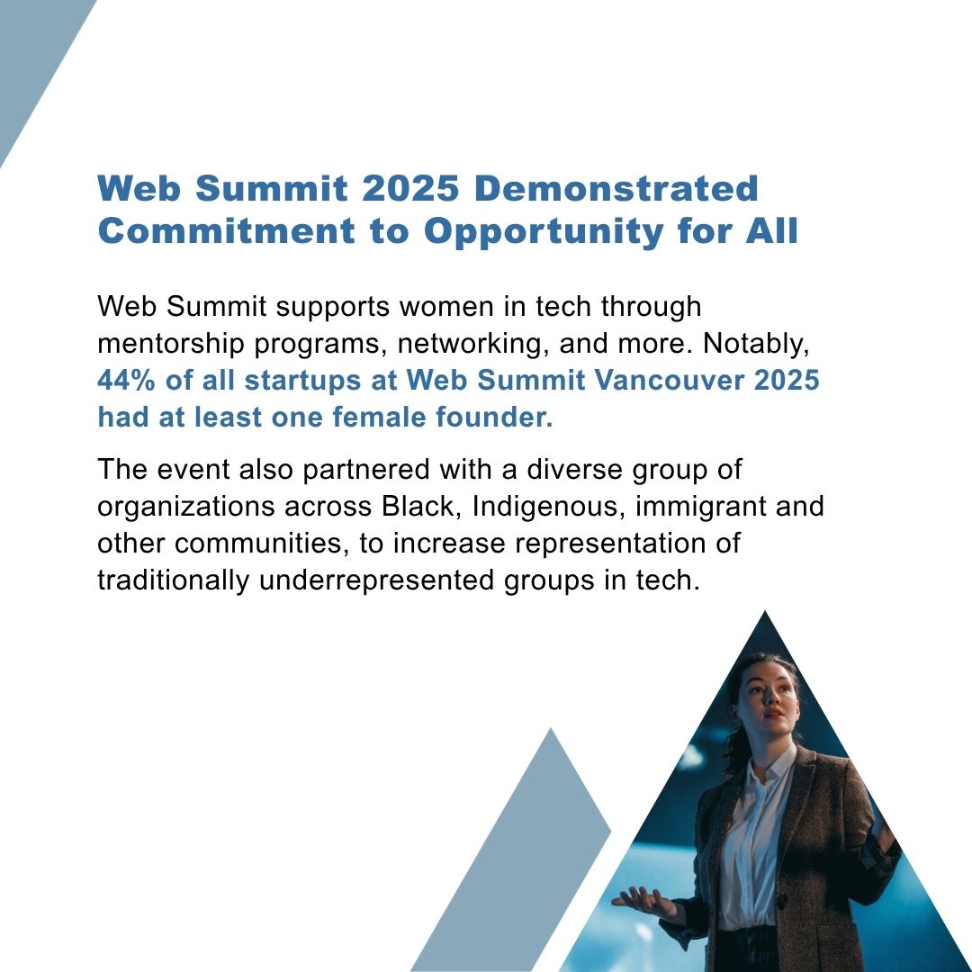 PacifiCanEN's tweet image. [1/2] 🗓️ Mark your calendars: @WebSummit 2026 is back in @CityofVancouver May 11-14!
As we gear up for this top tech event, we’re highlighting the impact of #WebSummit 2025, debuting in Vancouver with a record-breaking 1,108 startups from 117 countries!
➡️ ow.ly/oHoj50YIVNF