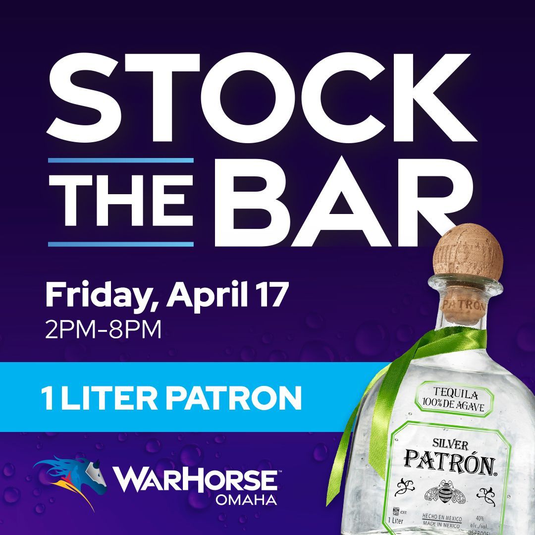 WarHorseOmaha's tweet image. Stock up for the weekend. 🥃

Join us Friday, April 17 from 2PM–8PM to grab a 1 Liter Patrón bottle when you earn 200 points and stock your bar for the weekend! 

Gambling Problem? Call 1-833-BETOVER

#WarHorseOmaha #StockTheBar #Patron #FridayPromo