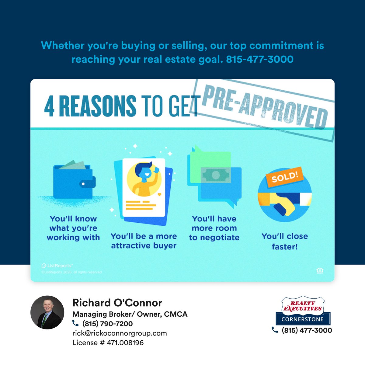 RickOconnorGrp's tweet image. Did you know the very first step, whether you have looked at a single property or not, is to get #preapproved as a #buyer?

That's right. This not only lets you know your buying power- it shows you're serious.
815-477-3000
rickoconnorgroup.com

#McHenryCountyRealEstate