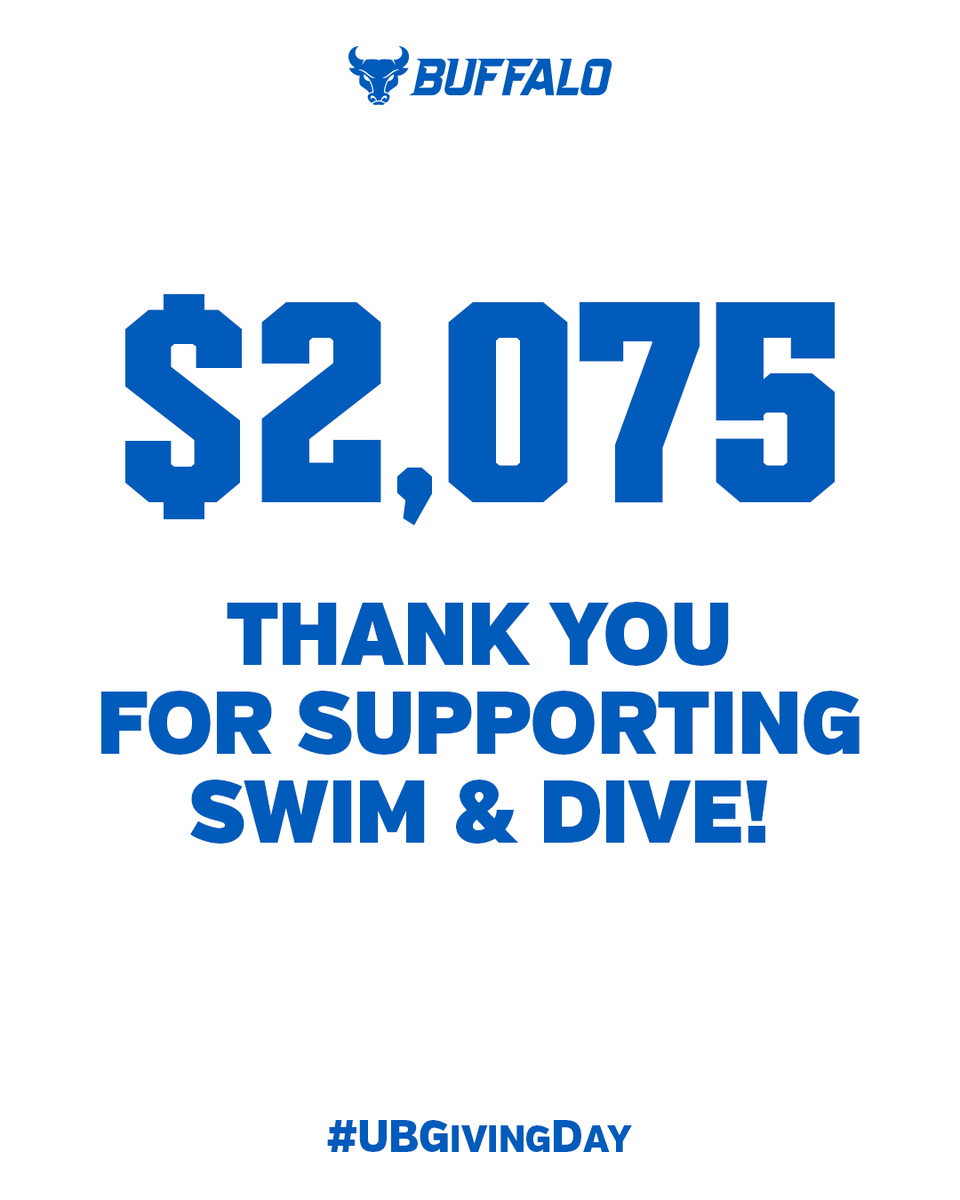 UBuffaloSD's tweet photo. THANK YOU to all who donated! 💙

#UBhornsUP🤘 #UBGivingDay https://t.co/rHXMPRywiP