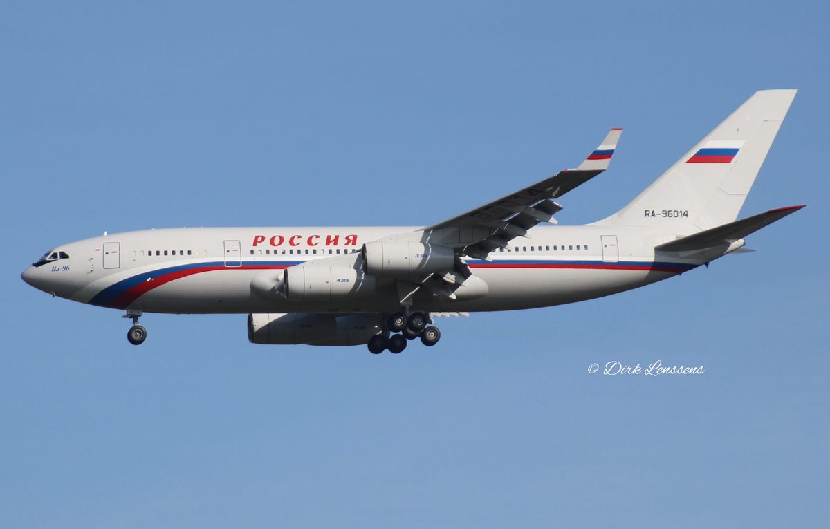 n194at's tweet photo. Rossiya - Special Flight Detachment Ilyushin II-96-300 (VIP) RA-96014
BRU/EBBR Brussels Airport
April 10, 2022
Photo credit Dirk Lenssens
#AvGeek #Airline #Aviation #AvGeeks #Ilyushin #IL96 #Rossiya #BRU #Brussels @BrusselsAirport 🇷🇺 https://t.co/CcNNsgfx4W
