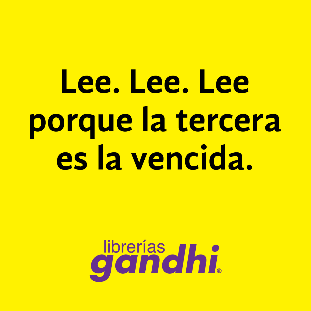LibreriasGandhi's tweet photo. Vamos de gane. 
#SoyLector https://t.co/QZ3cJNYeXL