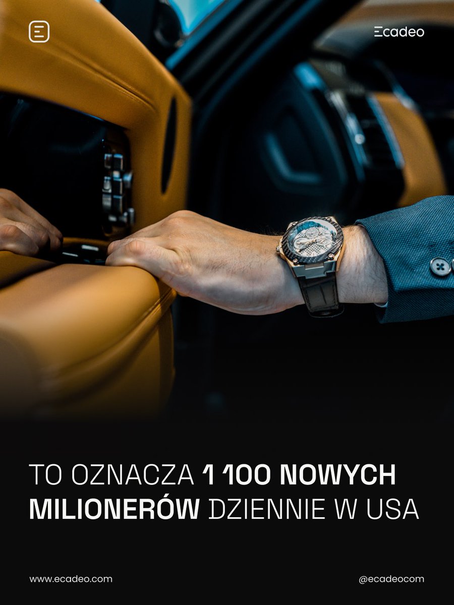 Według danych z "UBS Global Wealth Report 2025" na świecie jest już około 60 milionów* dolarowych milionerów.

To mniej więcej 1 na 130 - 140 osób. 

Bogactwo coraz mocniej koncentruje się w największych miastach świata.

Zaobserwuj <a href="/ecadeocom/">Ecadeo</a> po więcej podobnych treści.