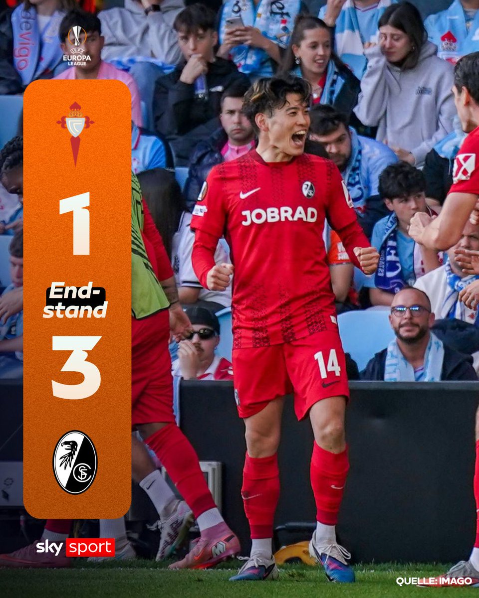 SkySportDE's tweet image. Freiburg steht erstmal in einem Europapokal-Halbfinale! 6:1 nach Hin- und Rückspiel! 👏🚀

#SkySport #Freiburg #UEL #EuropaLeague