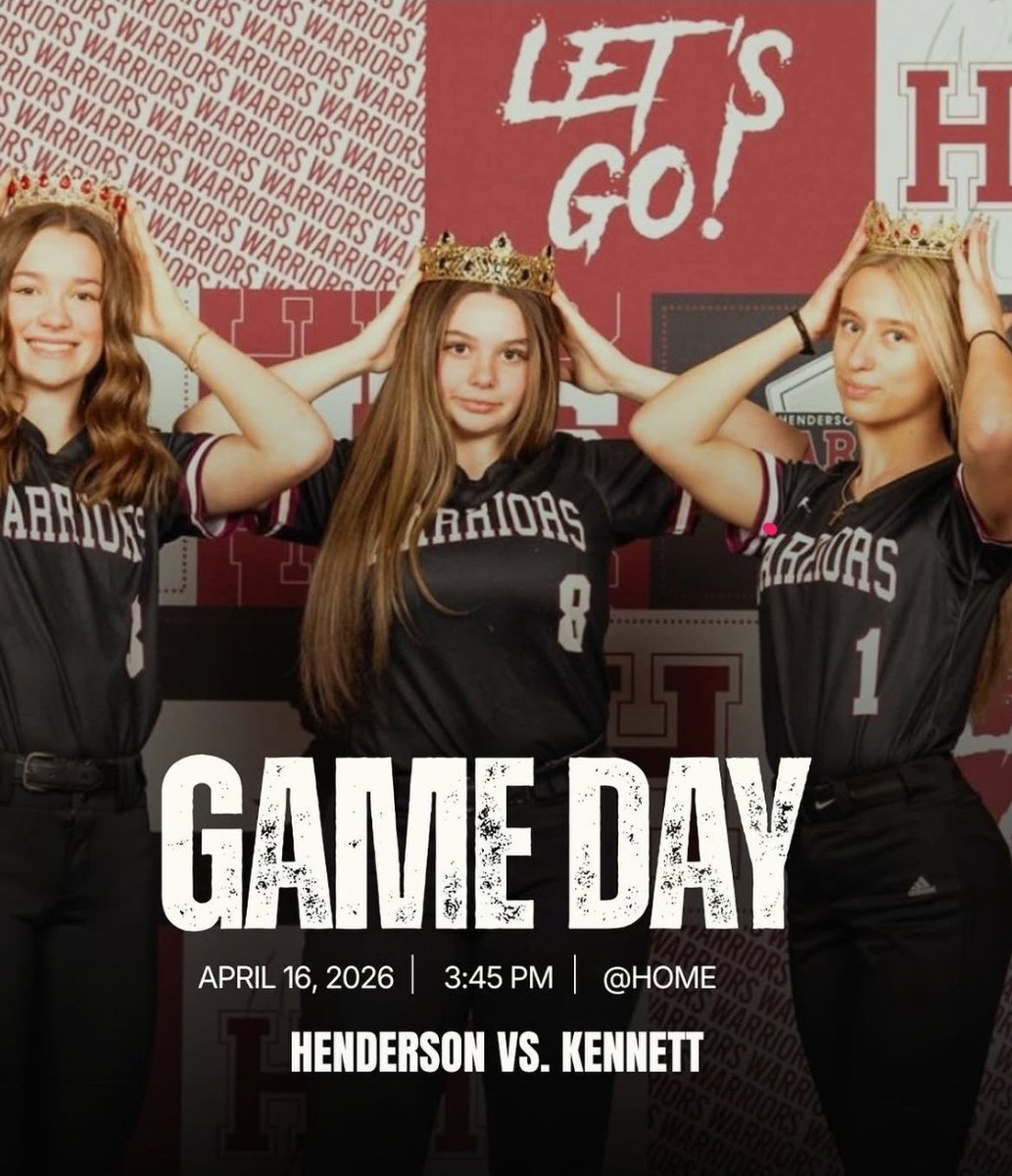 hendysoftball1's tweet photo. Quick turnaround for the Warriors today, looking to build on yesterday's win.  3:45 pm at home vs Kennett

Go Warriors! https://t.co/BeWRSZadEz
