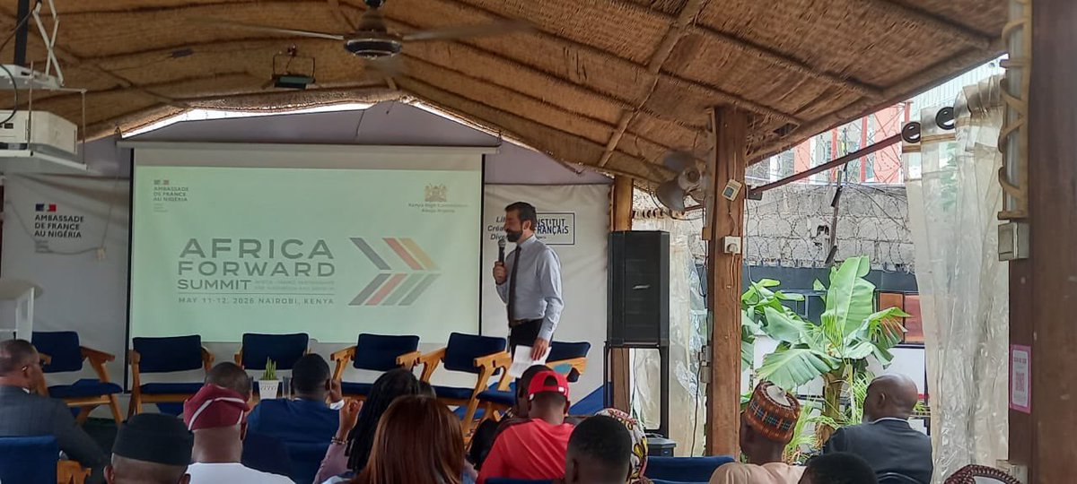 KenyaHC_Nigeria's tweet photo. 1/2. Today, the High Commission, together with @FranceInNigeria , convened a high-level breakfast dialogue ahead of the Africa Forward Summit scheduled for 11-12 May, 2026, in Nairobi 🇰🇪 under the theme “AI for Growth: Banking &amp; Fintech in Action.”
@ForeignOfficeKE https://t.co/h0KxpGTL02
