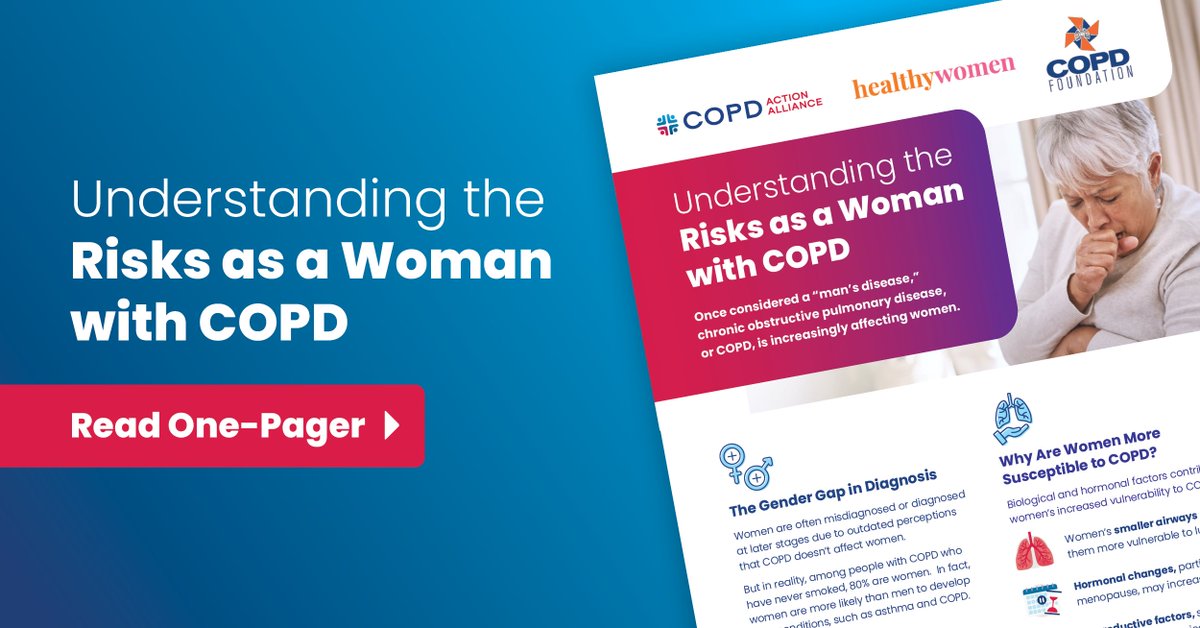 COPDaction's tweet photo. #DYK? Hormonal changes, particularly early menopause, may increase the risk of #COPD. 

Learn more on how COPD affects women: https://t.co/dR6tSm4Stj https://t.co/3keUgFyg7p